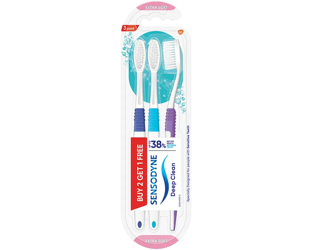 Sensodyne Deep Clean Toothbrush (Buy2 Get1 Free) India