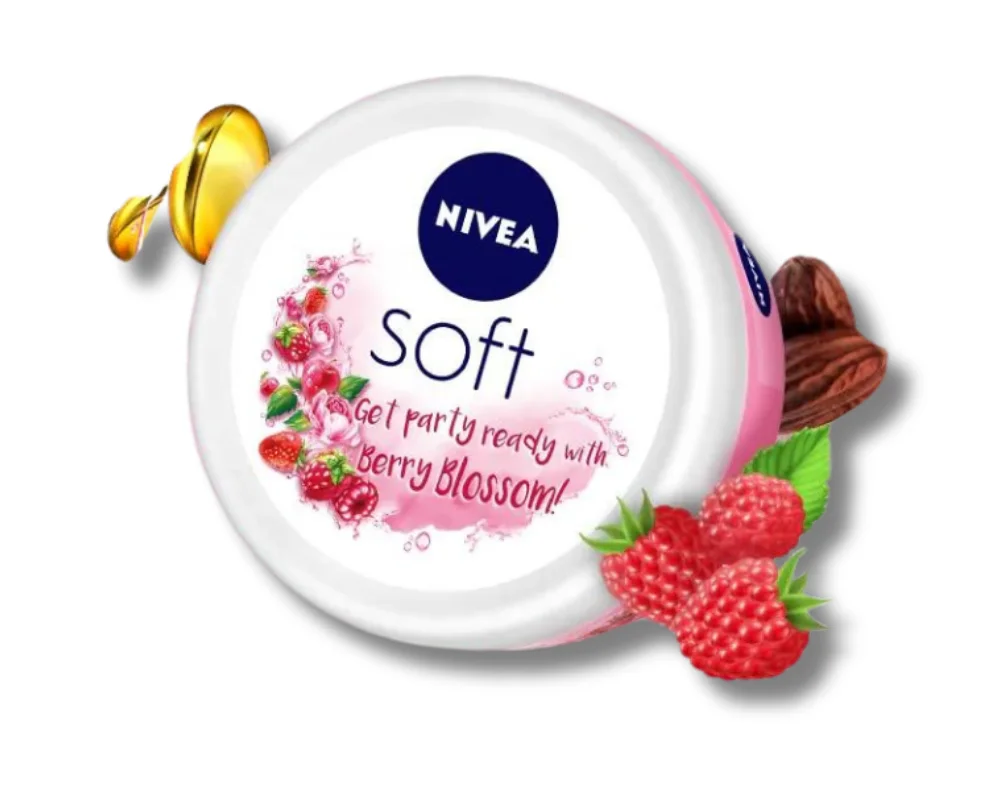 NIVEA Soft Berry Blossom Moisturizing Cream 50ml (India)