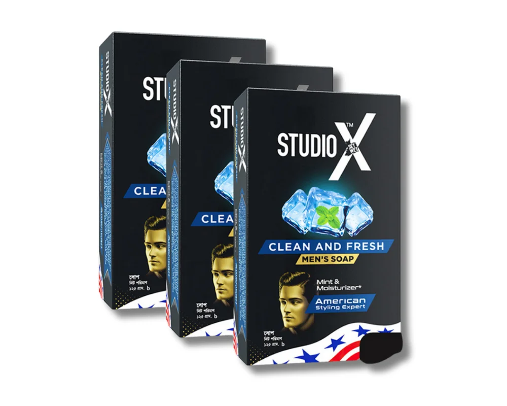 Studio X Clean & Fresh Soap 125gm (Buy3 Save 25 tk)