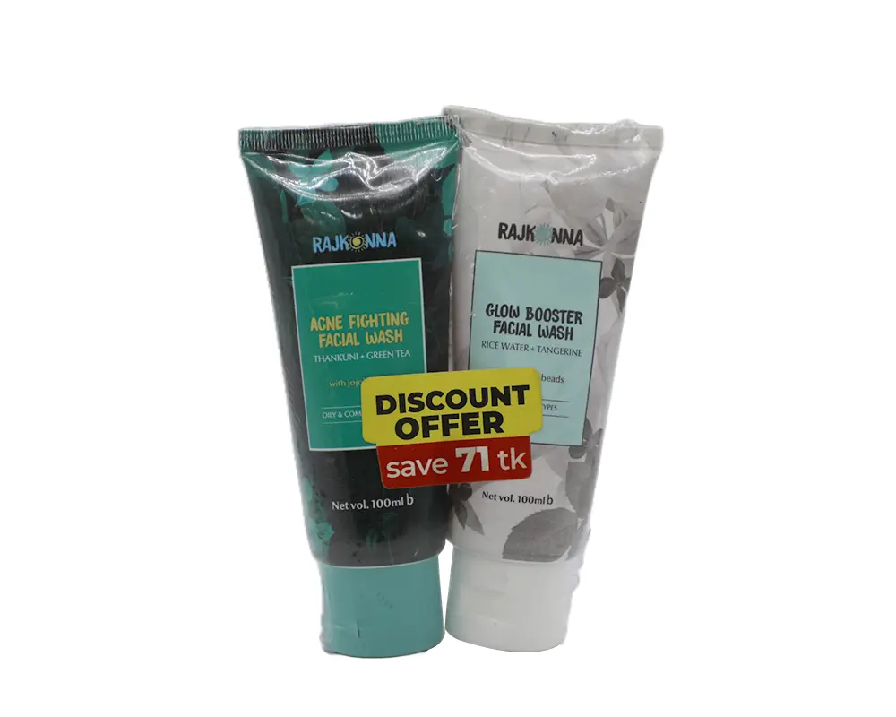 Rajkonna Facial Wash Combo (Save 71 tk)
