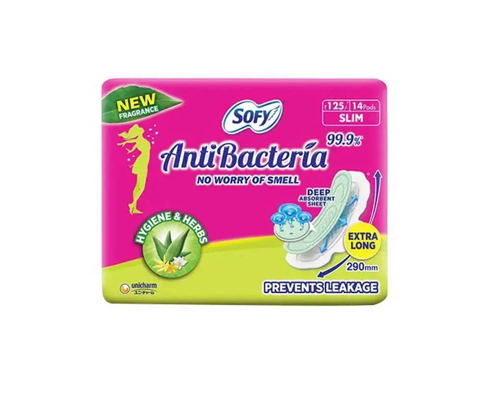 Sofy Anti Bacteria Sanitary Napkin 14 Pad