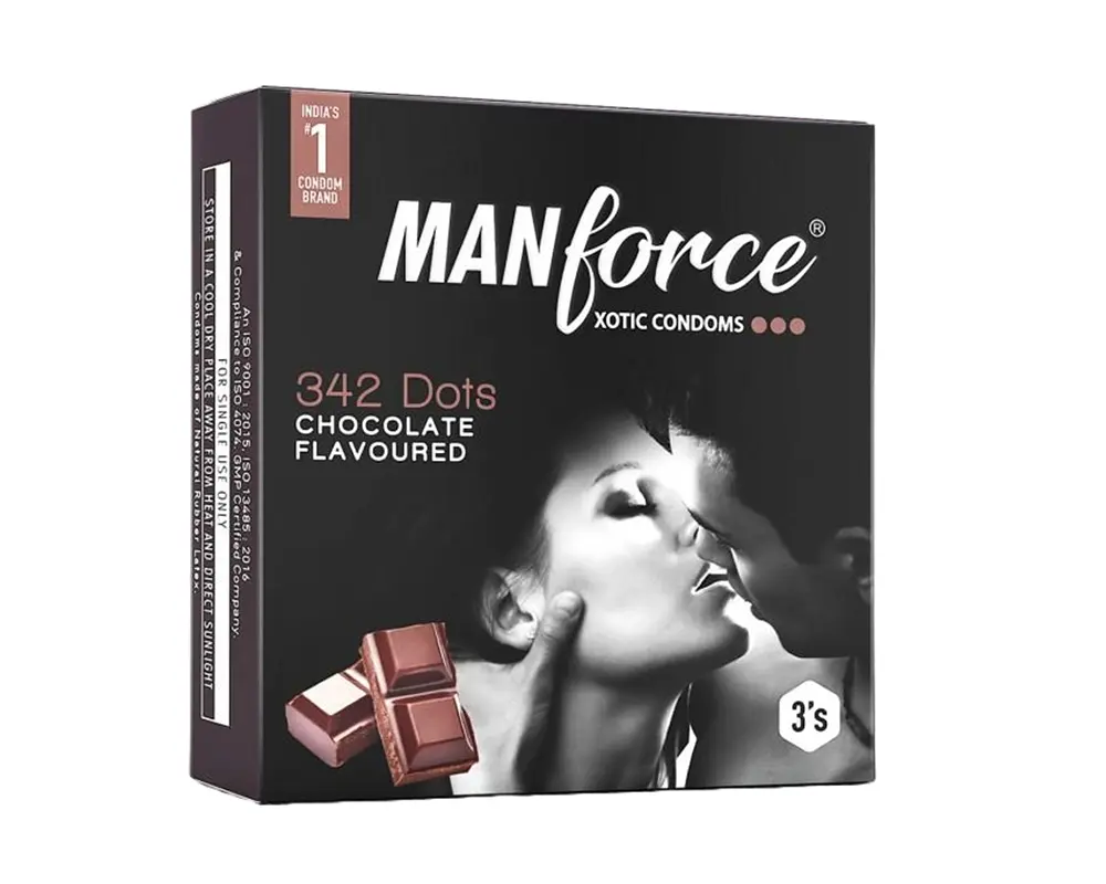 Manforce Chocolate Condoms – 3Pcs IN