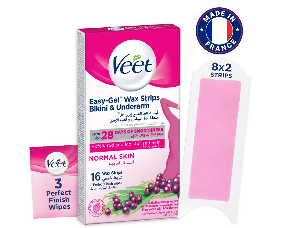 Veet Wax Strips Normal Skin 16Pcs