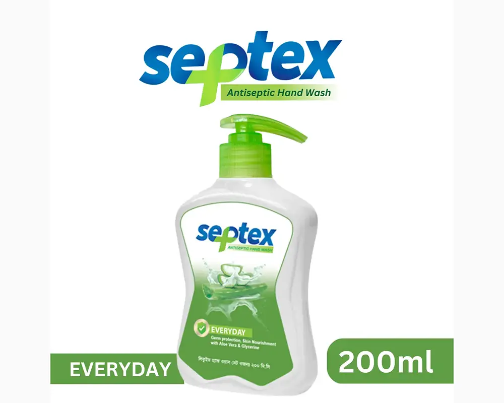 Septex Everyday Antiseptic Hand Wash 200ml (Pump)
