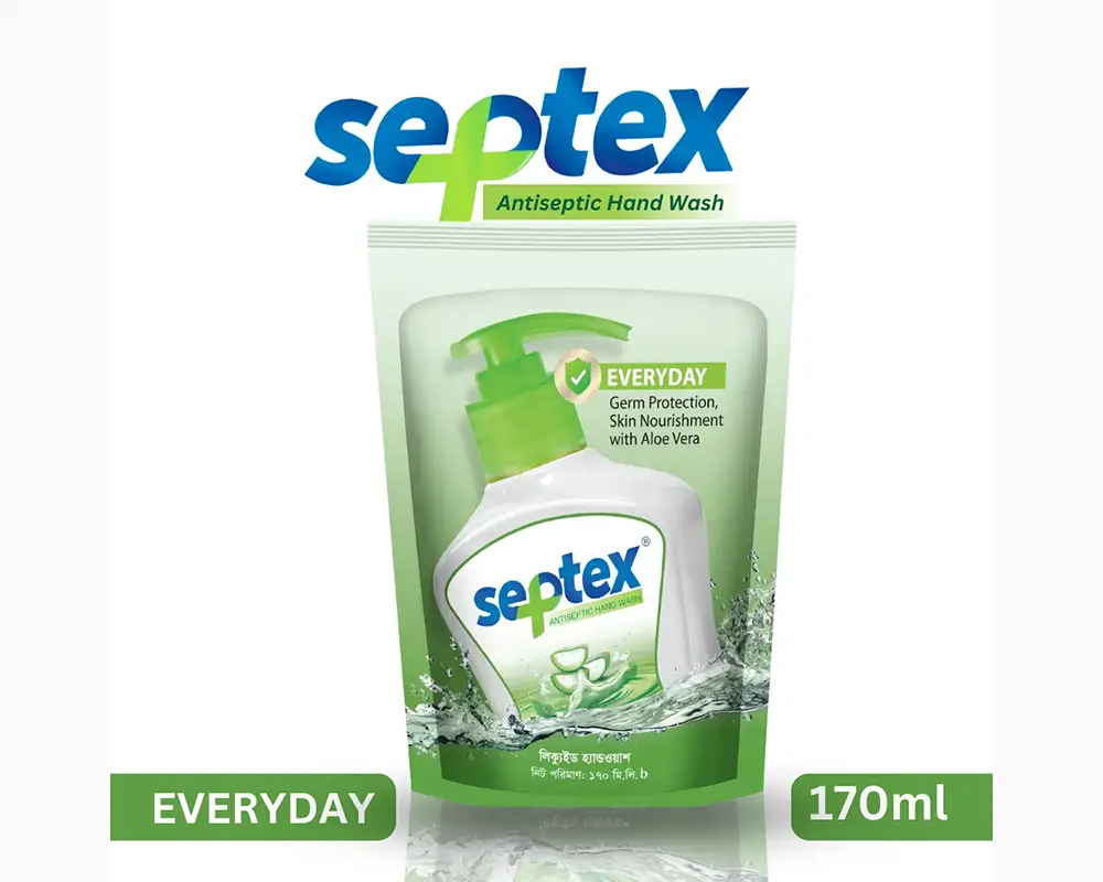 Septex Everyday Antiseptic Hand Wash 170ml Pouch