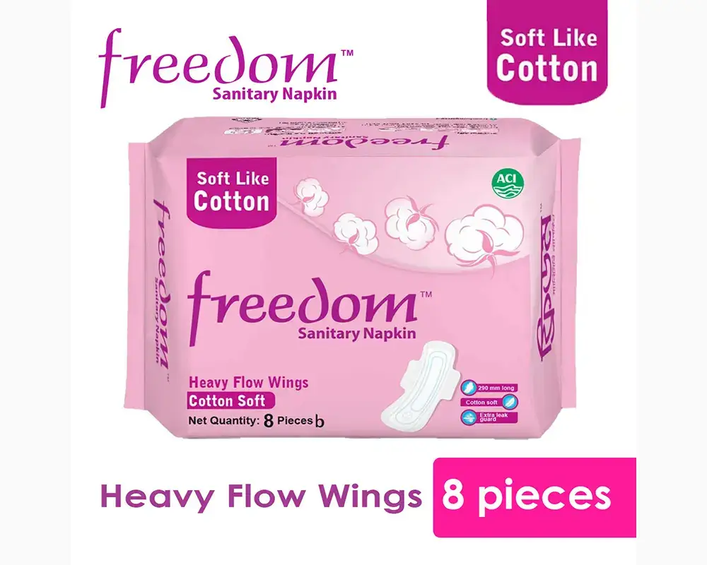 Freedom Sanitary Napkin Cotton Soft 8Pads