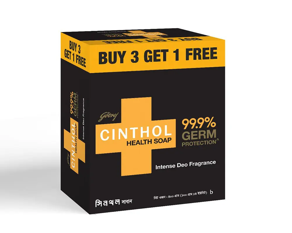 Godrej Cinthol Soap Health+ 100gm (Buy3 Get 1Free)