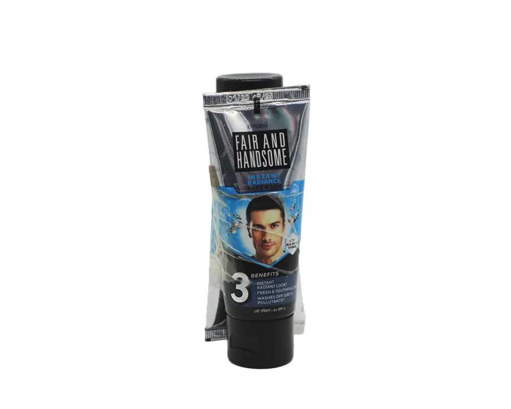Emami Fair and Handsome Instant Radiance Face Wash 50gm (Buy2 Save 90 tk)