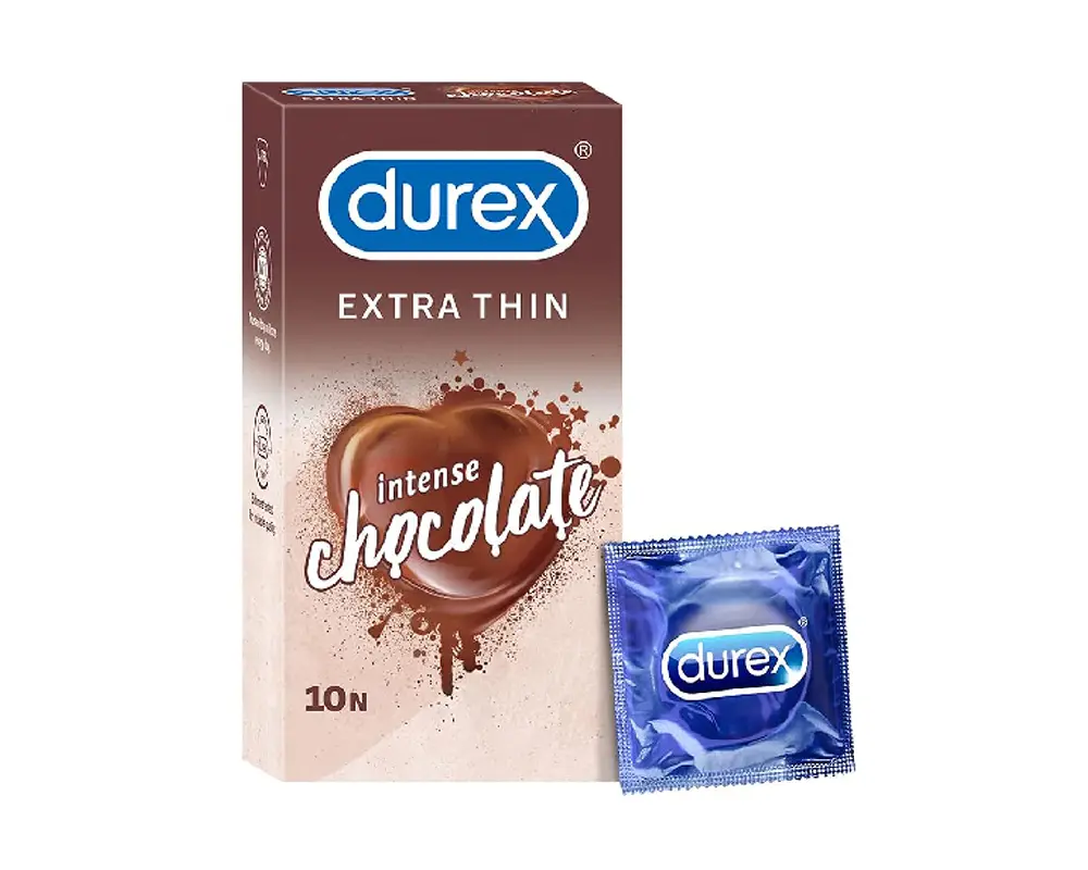 Durex Extra Thin Chocolate Condoms – 10Pcs