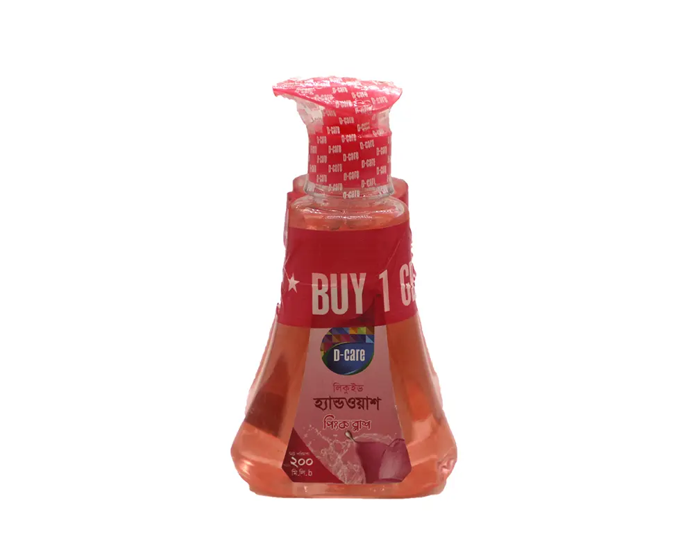 D-Care Hand Wash Pink Blush 200ml (Buy1 Get1 Free)