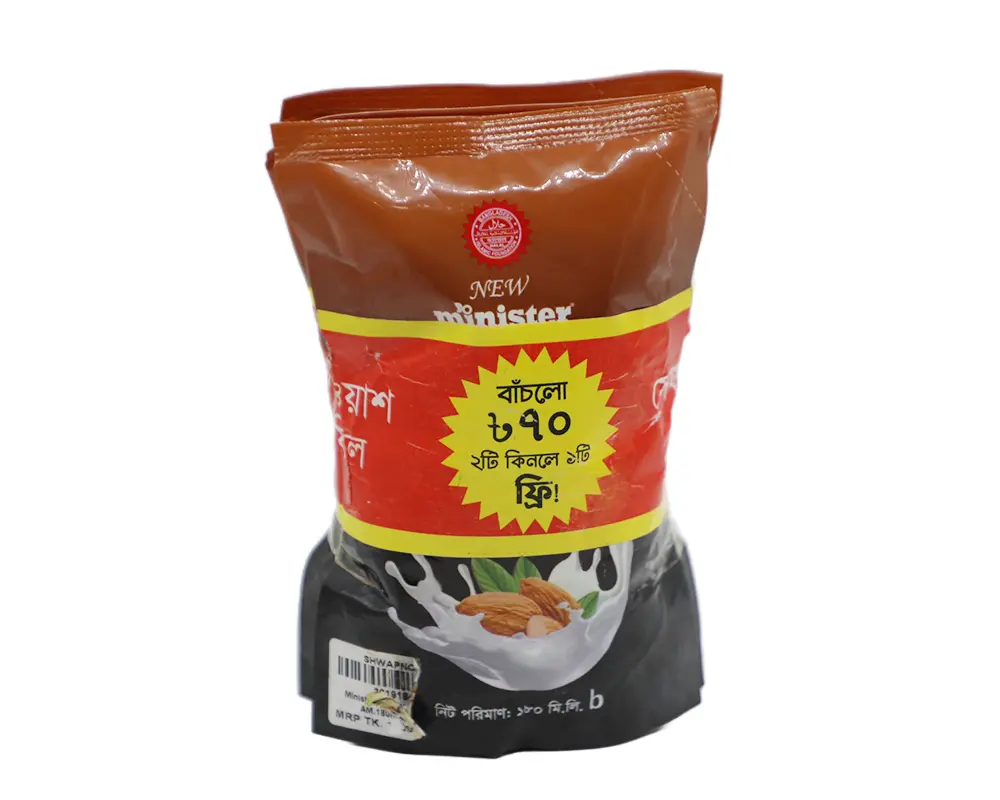 Minister Safety Plus Hand Almond Milk 180ml (Buy2 Get1 Free)
