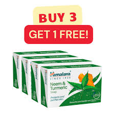 Himalaya Neem&Turmeric Soap 125gm (Buy3 Get1 Free)