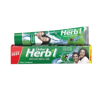 Dabur Herbal Intense Fresh Gel Toothpaste 80gm (Buy1 Get1 Free)