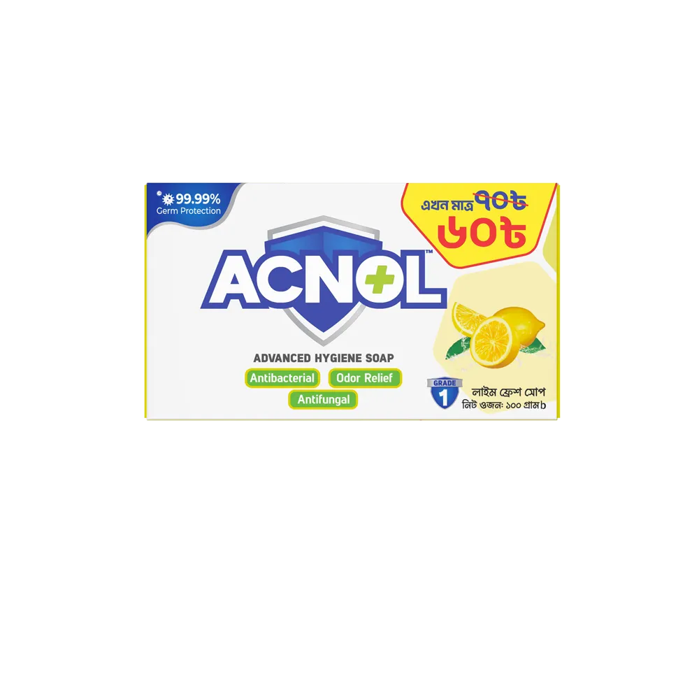 ACNOL Lime Fresh Multifunctional Hygiene Soap 100gm
