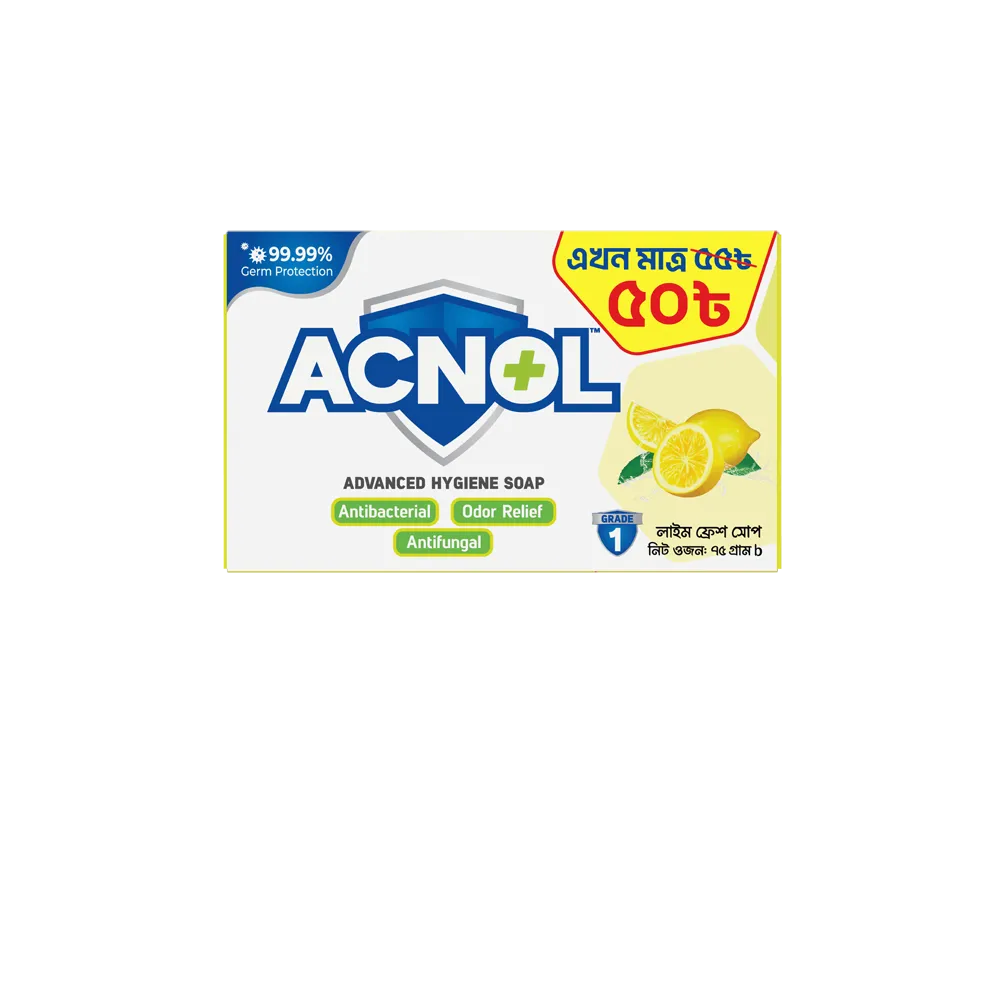 ACNOL Lime Fresh Multifunctional Hygiene Soap 75gm