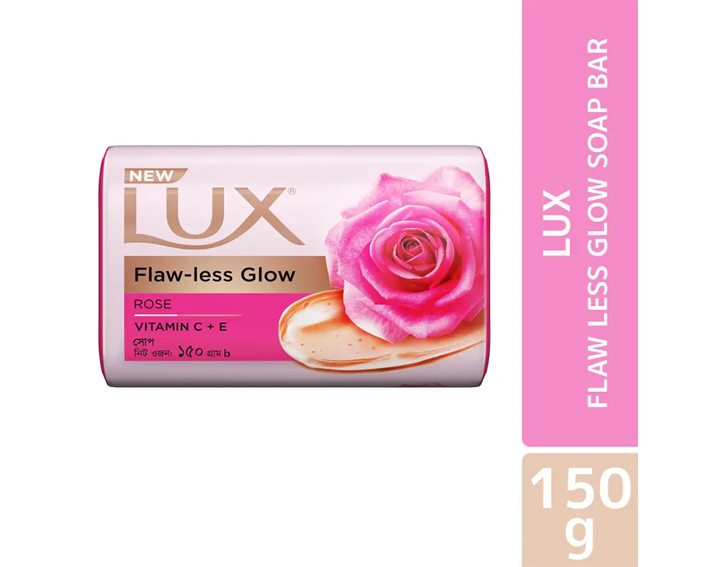 LUX Flaw Less Glow Rose Soap 150gm