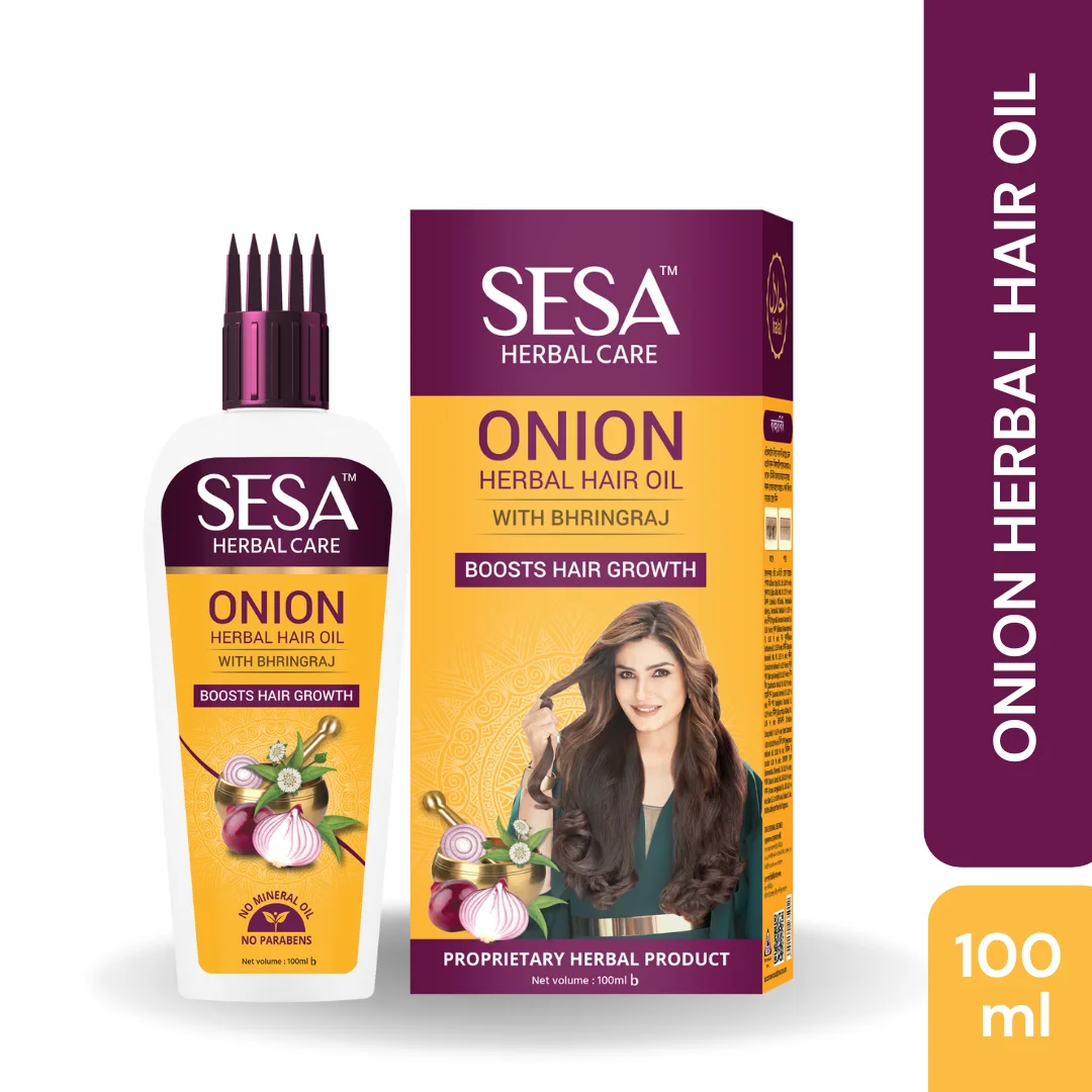 SESA Onion Herbal Hair Oil 100ml (Buy 1 Get Shampoo 100ml Free)