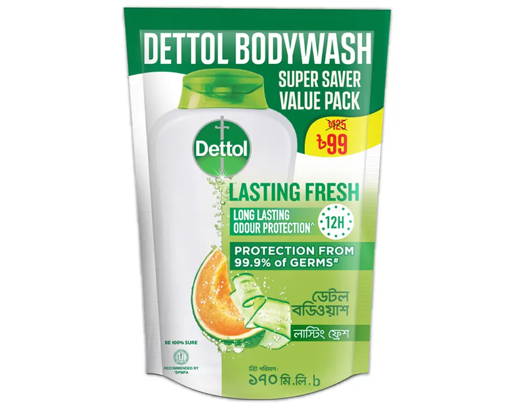 Dettol Lasting Fresh Body Wash 170ml