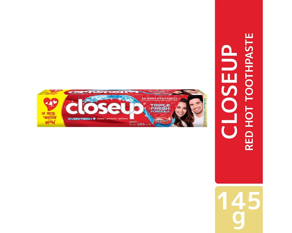 CloseUp Menthol Fresh 150gm+Red Hot 145 (Save 30 tk)