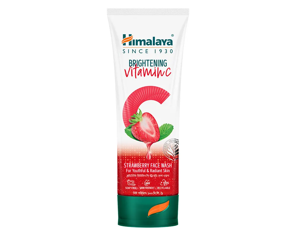 Himalaya Brightening Vitamin-C Strawberry Face Wash 100ml