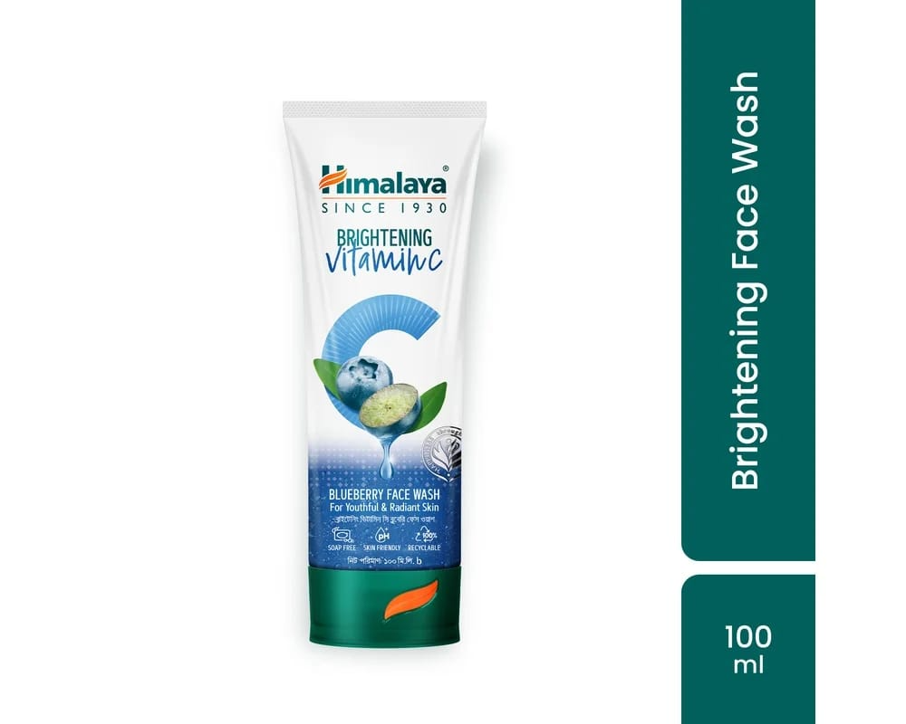 Himalaya Brightening Vitamin-C Blueberry Face Wash 100ml