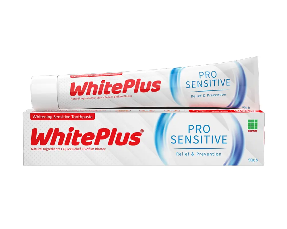 White Plus Pro Sensitive Toothpaste 90gm