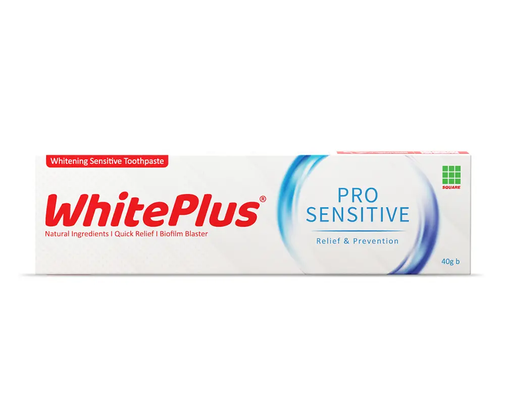 White Plus Pro Sensitive Toothpaste 40gm