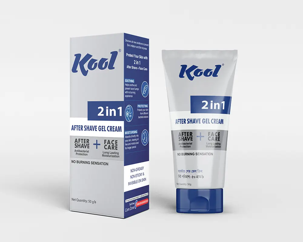 Kool 2in1 After Shave Gel Cream 50gm