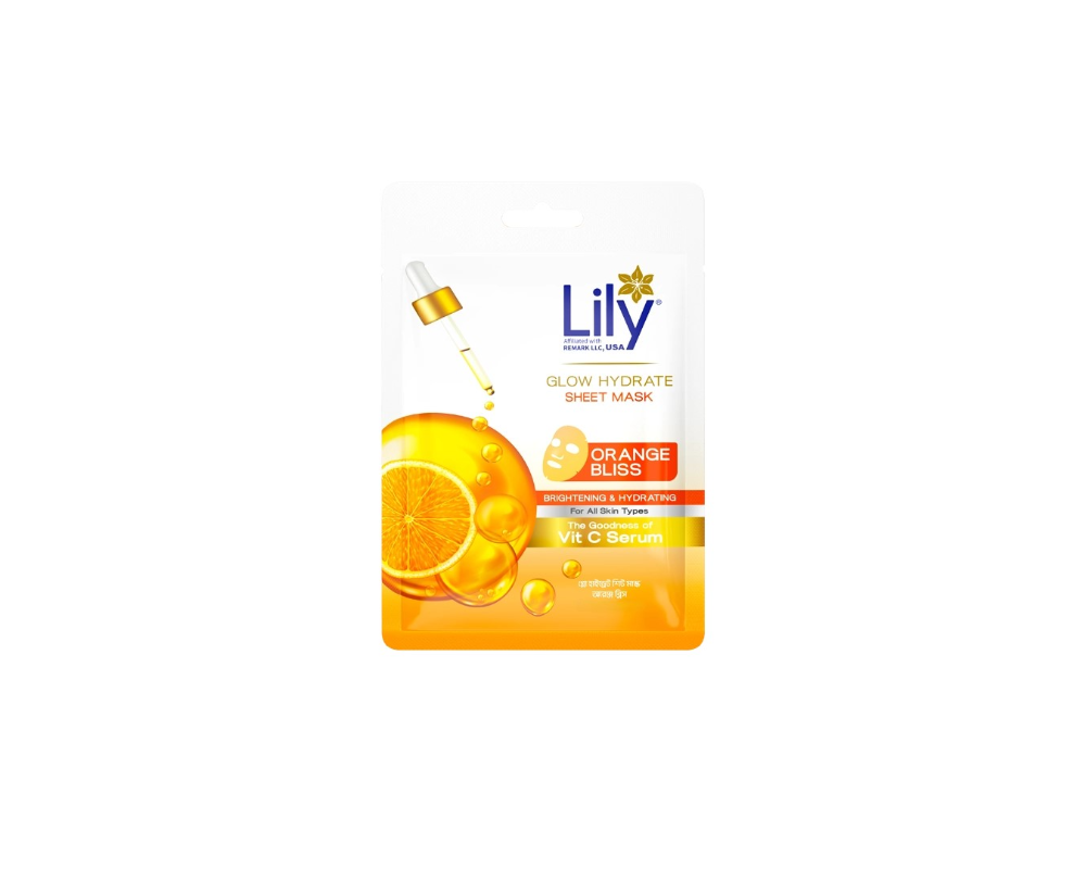 LILY Glow Hydrate Sheet Mask Orange Bliss