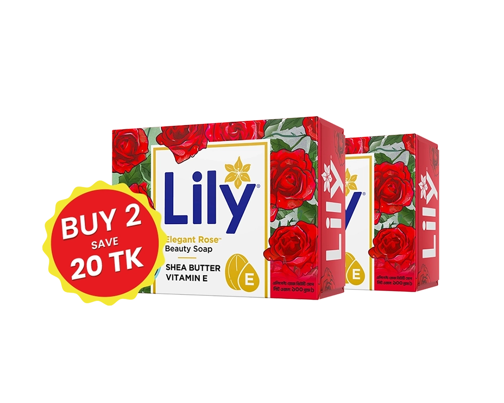 LILY Beauty Soap 100gm (Buy2 Save 20 tk)