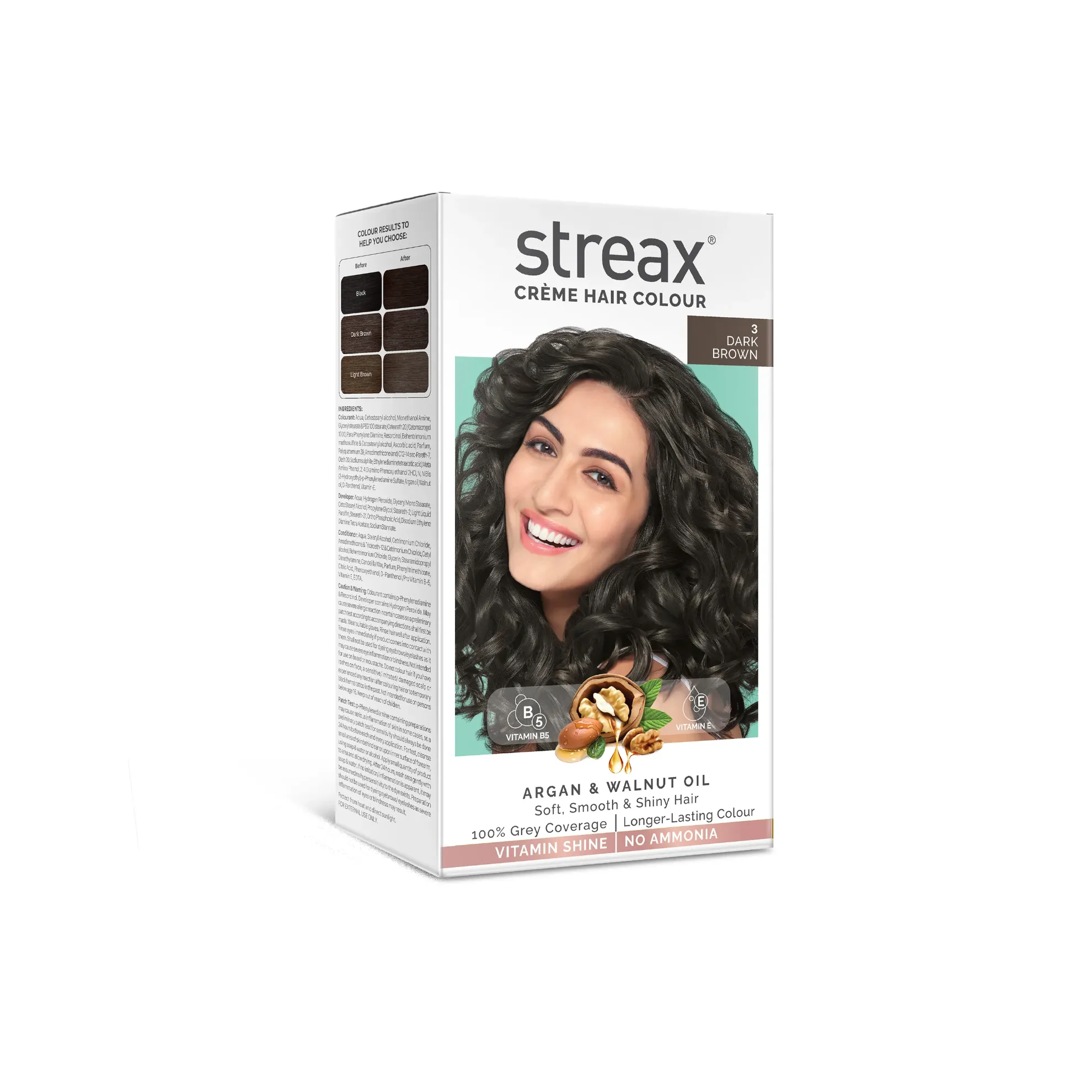 Streax Hair Color Dark Brown 60ml (India)