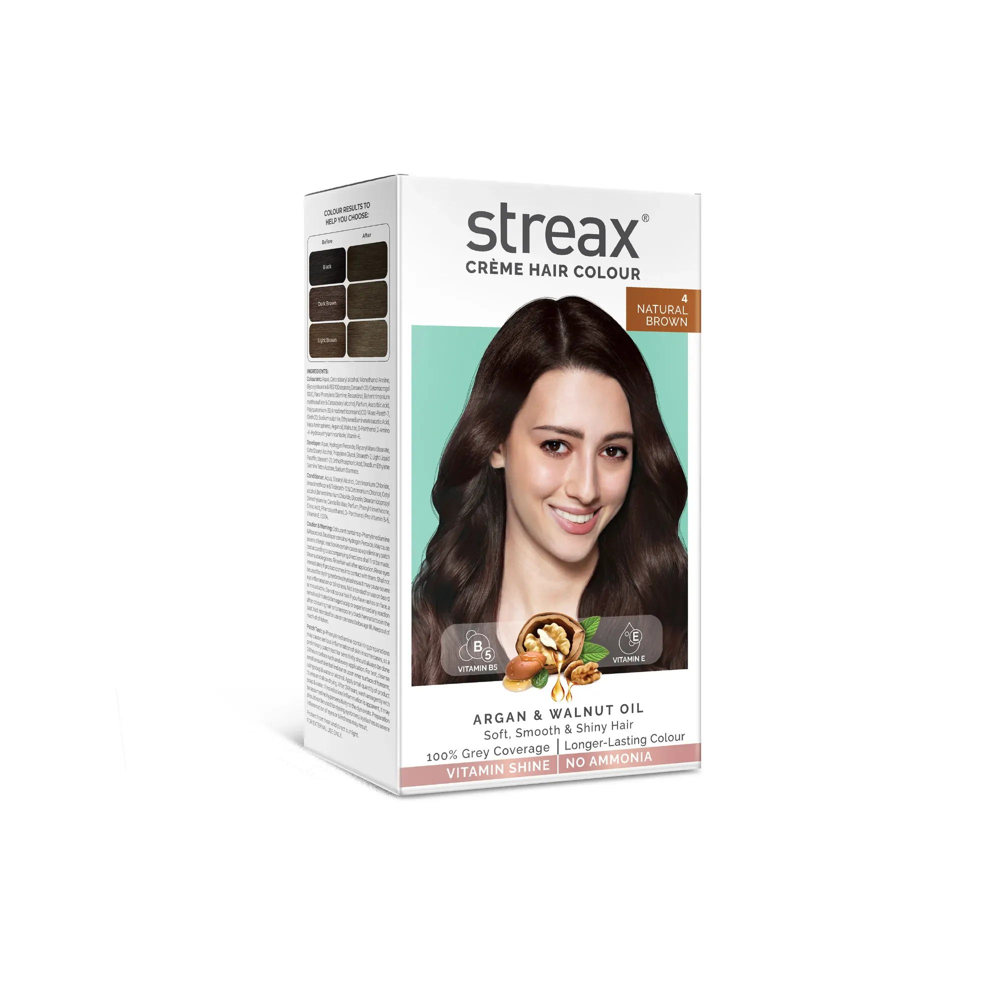 Streax Hair Color Natural Brown 140ml (India)