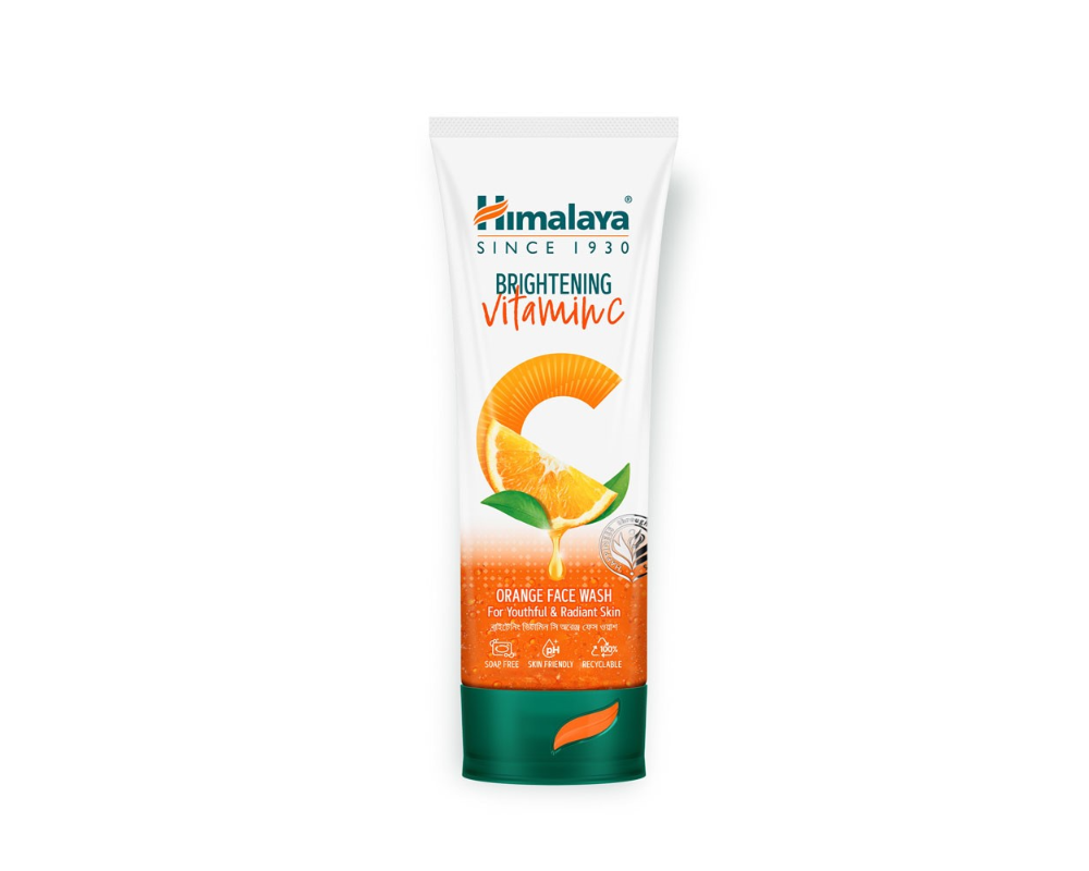 Himalaya Brightening Vitamin C Orange Face Wash 100ml (Buy1 Get1 Free)