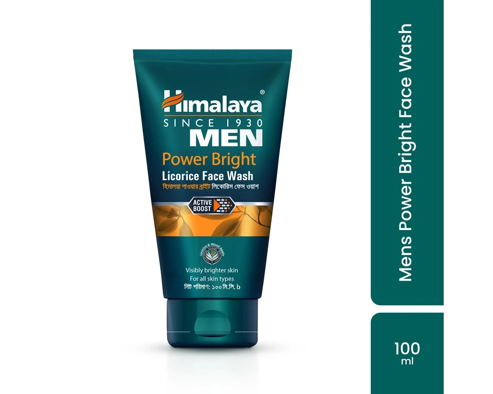 Himalaya Men Power Bright Licorice Face Wash 100ml (Buy1 Get1 Free)
