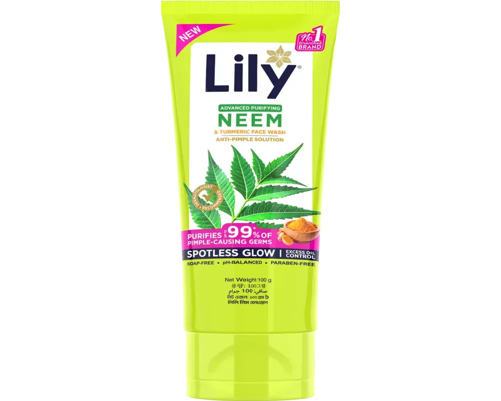 LILY Advanced Purifying Neem & Turmeric Face Wash 100gm