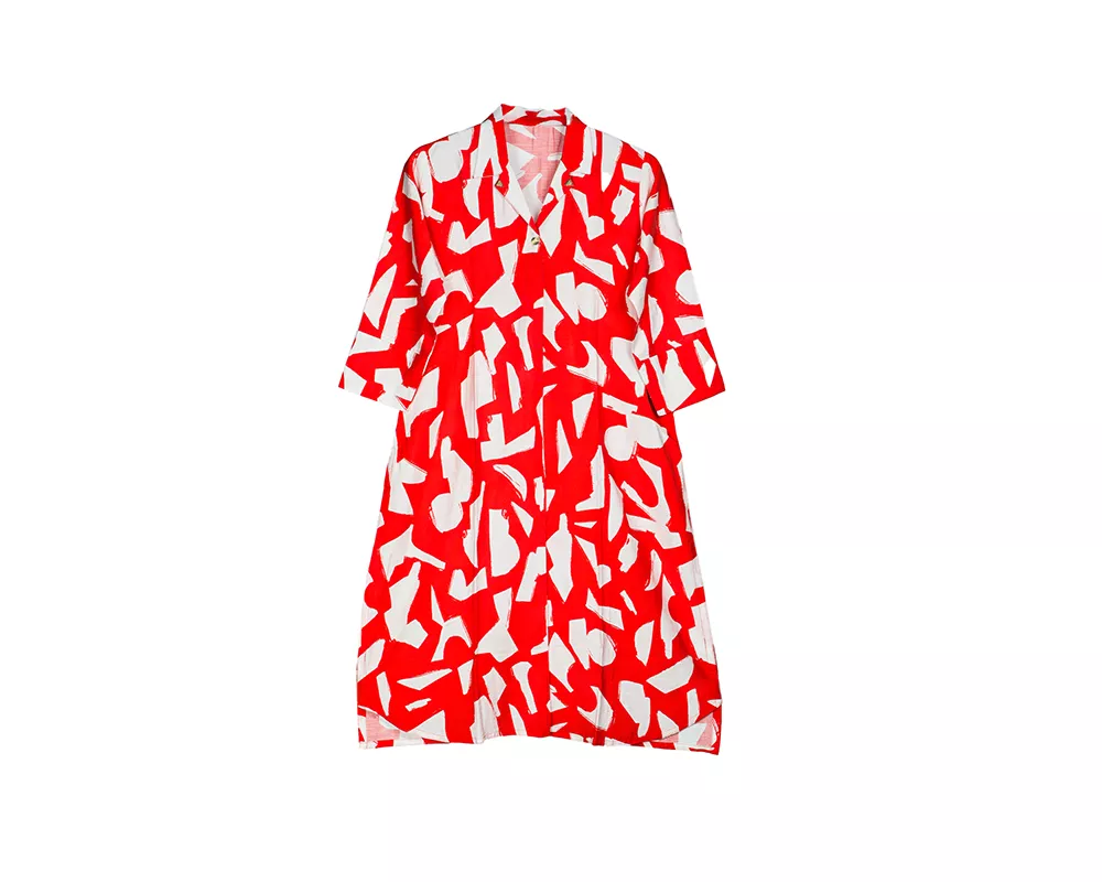 Orange Cotton Pocket Kurti-40