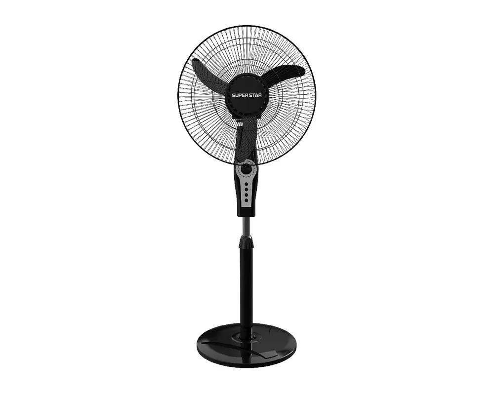 Super Star Pedestal Fan 18 Inch Black