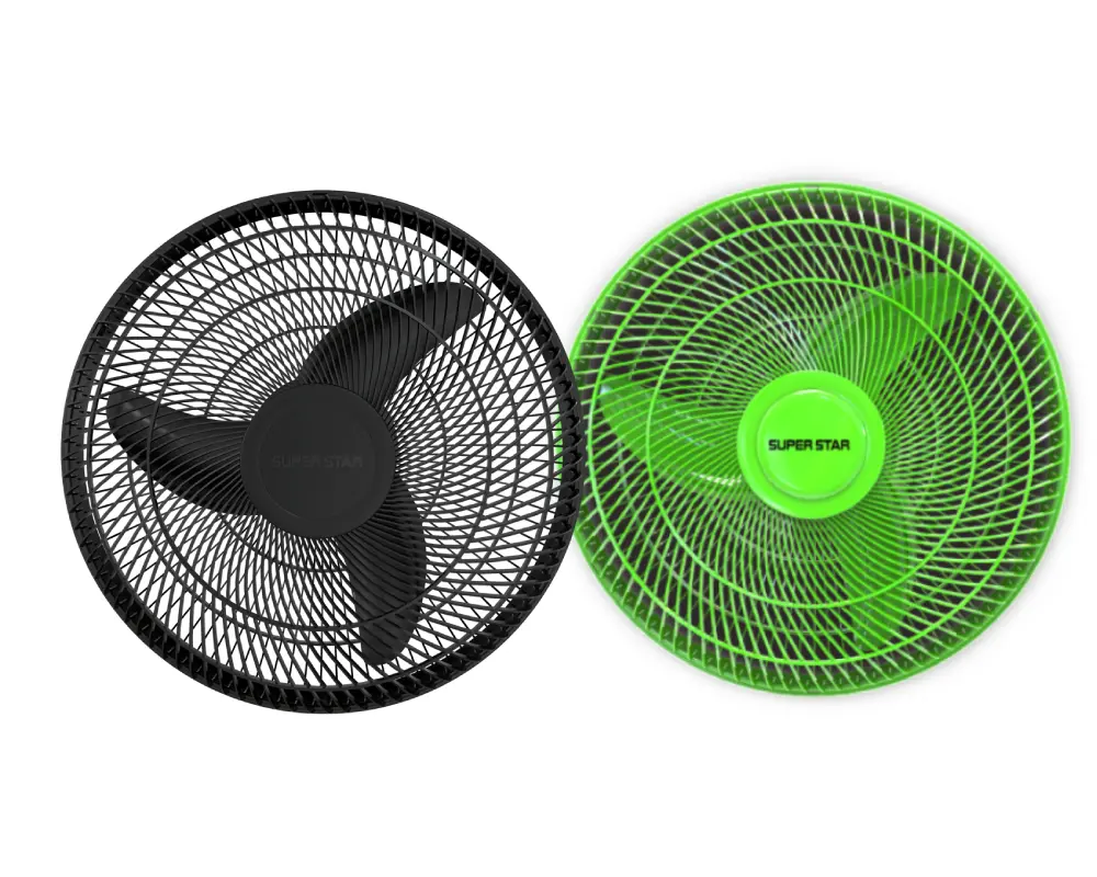 Super Star Net Fan AC 16 Inch Plastic Black