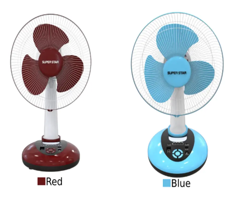 Super Star Rechargeable Fan 12 Inch
