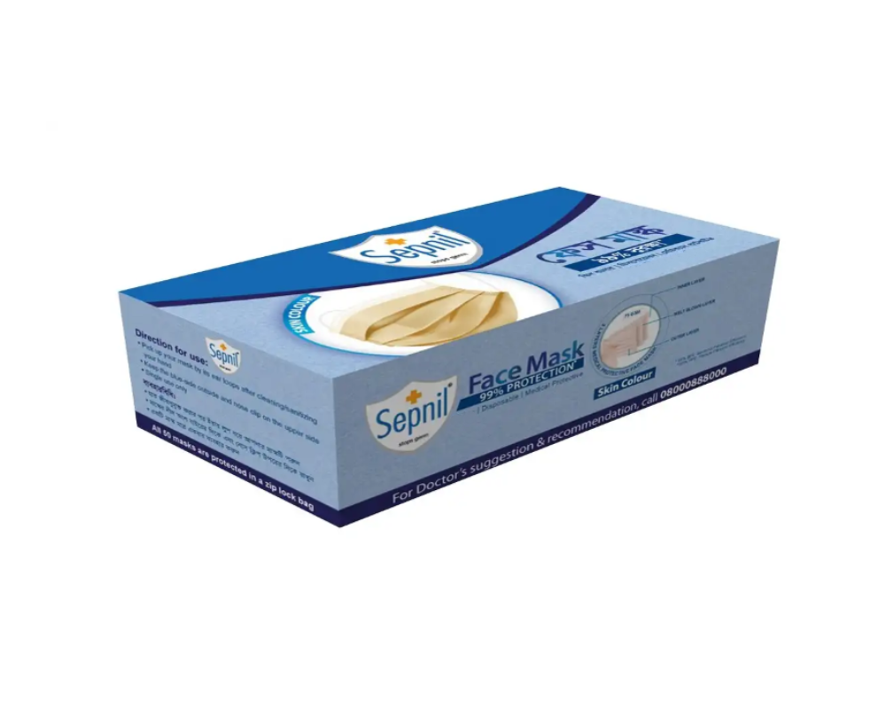 Sepnil Face Mask 50Pcs (Skin Color)